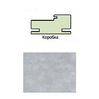 Коробочный брус Эко шпон 70*32*2070 с пазом под добор _телескоп Бетон Серый с уплот. (3 шт/уп)