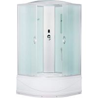 Душевая кабина ERLIT ER3509ТP-C3-RUS 90*90*215 с крышей, высокий поддон, матовое стекло, Россия