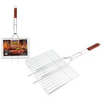 Решетка-гриль 35x25x2 см Ecos RD-171D общая длина 70 см хром арт.999634