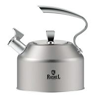 Чайник 3 л Rashel R-7830 из нержавеющей стали со свистком (10228010/211025/5323103, Китай)