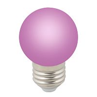 Лампа декоративная Volpe LED-G45-1W/Цвет Фиолетовый/E27 (UL-00005652)