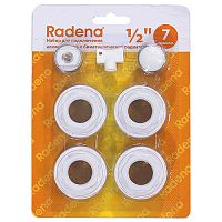 Комплект Radena для монтажа радиатора 7 предметов (1 х 1/2 левая) (40 штук)