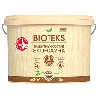 Состав эко-сауна полуматовый Текс BIOTEKS лак для сауны 0,9 л