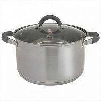 Кастрюля 6,6 л Webber из нержавеющей стали со стеклянной крышкой d=24 см BE-360/2 (6)