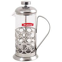 Чайник/кофейник кофе-пресс 350 мл Mallony Olimpia Т046-350Ml сталь арт.950100 (аналог 950090)