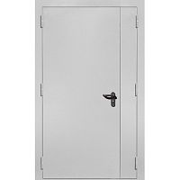 Дверь противопожарная СтальКласс 2050х1270L т.м.1.2мм RAL 7035 (ручка на черной планке)