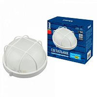 Светильник влагозащищенный Uniel UWL-R02 Круг/Реш. под лампу Е27 100W/E27 IP54 WHITE UL-00006772