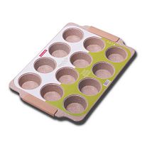 Форма для запекания с 12 отделениями 38x26x3 см Kamille 6039 из углеродистой стали порционная