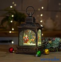 WINTER GLADE НОВОГОДНИЙ ФОНАРЬ WINTER GLADE САНТА-КЛАУС НА САНЯХ F428-1 F428-1