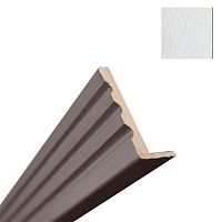 Наличник Эко шпон 80*10*2150 телескоп фигурный Ясень золотой/золото Леском (5 шт/уп)