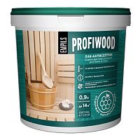 Лак-антисептик PROFIWOOD для бань и саун влагостойкий водно-дисперсионный полиакриловый 2,5 кг (6685