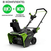 Снегоуборщик аккумуляторный GreenWorks 82В VT (c 5А*ч АКБ и ЗУ) 2602507UB