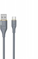 AKSBERRY (6900307820018) X162 LIQUID SILICONE USB-A -TYPE-C, СЕРЫЙ
