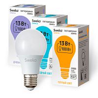 Лампа светодиодная Sweko  42LED-A60-13W-230-3000K-E27 (38731)