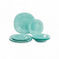 Столовый набор 12 предметов Luminarc Neo Carine Brush Mania Turquoise арт.V6064