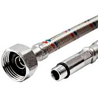 Подводка для смесителей Valfex нержавеющая сталь, гибкая М10*18-1/2" 60 см (75)