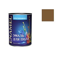 Эмаль для пола Простокрашено золотисто-коричневый БАУ 1,8 кг (9812)