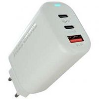 MORE CHOICE (4610196409653) NC79A 1USB+2TYPE-C 3.0A PD 65W БЫСТРАЯ ЗАРЯДКА ДЛЯ TYPE-C 2М WHITE