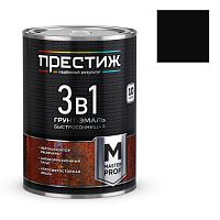 Грунт-эмаль по ржавчине быстросохнущая Престиж черный 0,9 кг