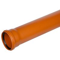 Труба канализационная наружная TEBO SN4 160x4,9х 2000 (рыжая) RU-TB ПП