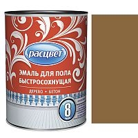 Эмаль для пола быстросохнущая Расцвет золотисто-коричневый 2,7 кг (7582)
