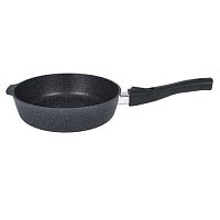 Сковорода 180мм Kukmara Granit (black) глубокая со съемной ручкой, АПсггч182а