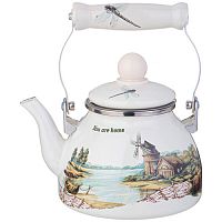 Чайник эмалированный Agness Dandelion 1,1 л со съемным фильтром 943-061