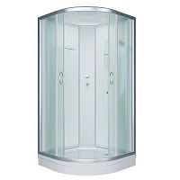Душевая кабина ERLIT ER3508P-C3-RUS 80*80*215 с крышей, низкий поддон, матовое стекло, Россия