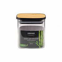 Банка для сыпучих продуктов квадратная 650 мл Luminarc Bamboo арт.AJB103