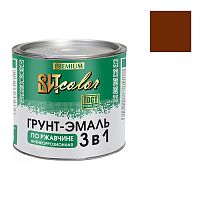Грунт-эмаль по ржавчине 3 в 1 ВИТcolor красно-коричневая 1,8 кг