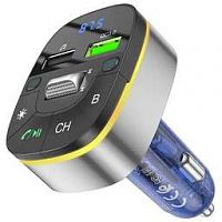 HOCO (6931474789082) E71 CRYSTAL TRANSPARENT DISCOVERY EDITION QC3.0 CAR BT FM ТЕМНО-СИНИЙ