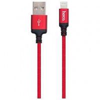 HOCO (6957531062837) X14 USB (M) - 8 PIN (M) 1.0M - КРАСНЫЙ/ЧЕРНЫЙ
