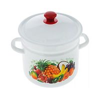 Кастрюля 41804-182/6 6,0л КМЗ (белая, сл) по 4 шт