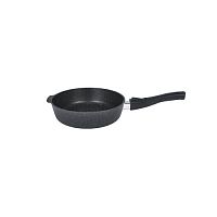 Сковорода 200 мм Kukmara Granit (black) глубокая со съемной ручкой, АП сггч202а