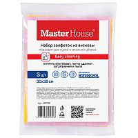 Набор из 3х салфеток Master House Мой домашний из вискозы 30x38см 60132