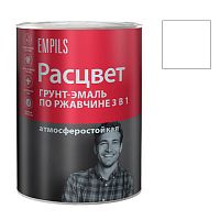 Грунт-эмаль по ржавчине Расцвет алкидная белый 0,9 кг (5175)