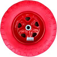 Колесо для тачки Вариант ПУ (литое) 4.80/4.00-8 с подшипником 20 мм К99-2Л