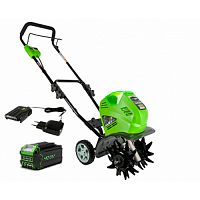 Культиватор аккумуляторный Greenworks G40TLk4, 40v (c 1хАКБ 4Ач и ЗУ) (27087VB)