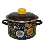Кастрюля цил. 3л "Pasta", черн., 1RD181M