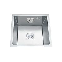 Мойка кухонная Diadonna DS4444 440*440*200мм толщина 3мм, цвет Сатин , с сифоном