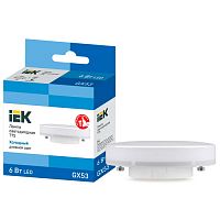 Лампа светодиодная IEK LED T75 таблетка 6Вт 230В 6500К GX53 LLE-T80-6-230-65-GX53