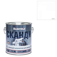Кроющий антисептик для древесины Акватекс Сканди айсберг 2,5 л (65108)