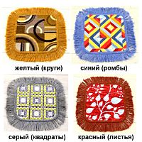 Коврик для стула квадратный 33 х 33 см (100 штук/упаковка) (ассорти)