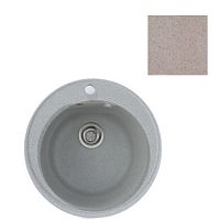 Мойка GranAlliance G-11 (d-490 мм) бежевая с сифоном