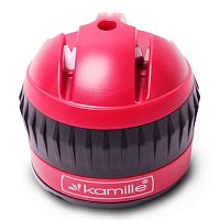 Точилка для ножей Kamille 6*6*6.5см с присоской (с черной вставкой) (5702)