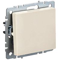 Выключатель 1-клавишный проходной IEK BRITE ВС10-1-6-БрКр 10А бежевый BR-V12-0-10-K10