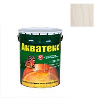 Защитно-декоративное покрытие для древесины Акватекс текстурное покрытие белый 0,8 л (18100)
