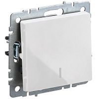 Выключатель 1-клавишный с индикацией IEK BRITE ВС10-1-1-БрБ 10А белый BR-V10-1-10-K01